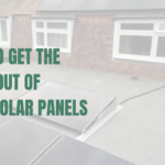 Solar panels installation on a flat roof using A-frames