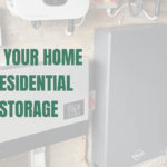 Solar battery storage installed on a wall