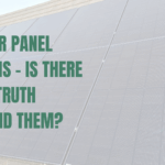 Solar panel installation on a roof