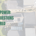 Drone shot of a home with solar installed