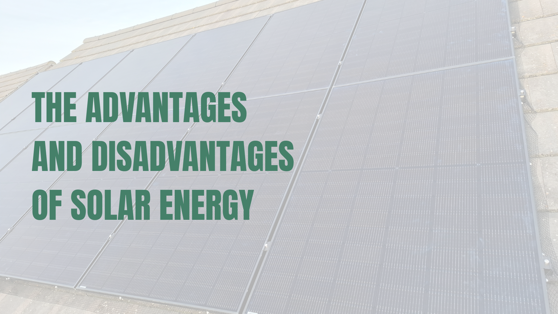 Solar panel installation on a roof