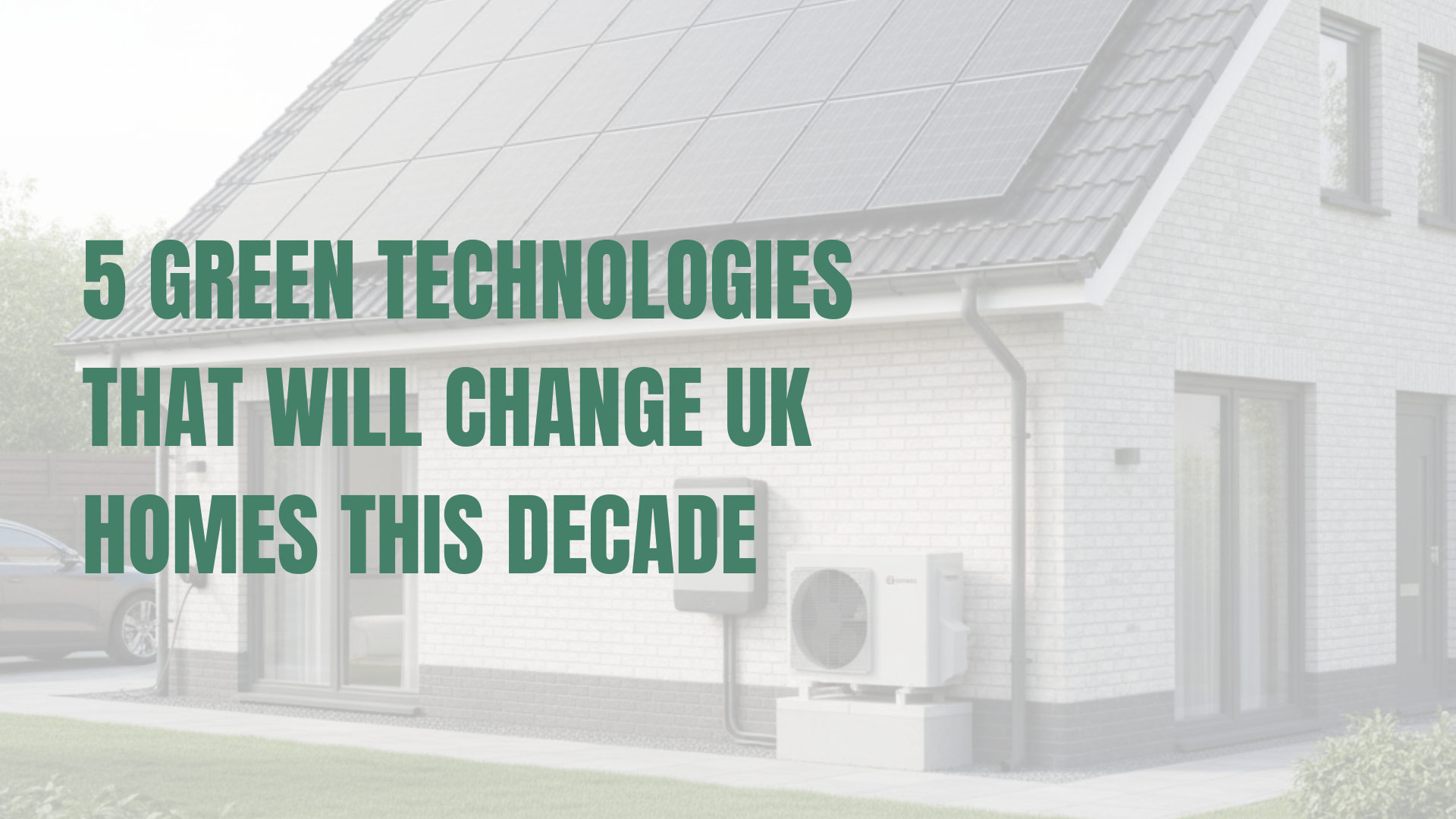 Home with solar and heat pump installed