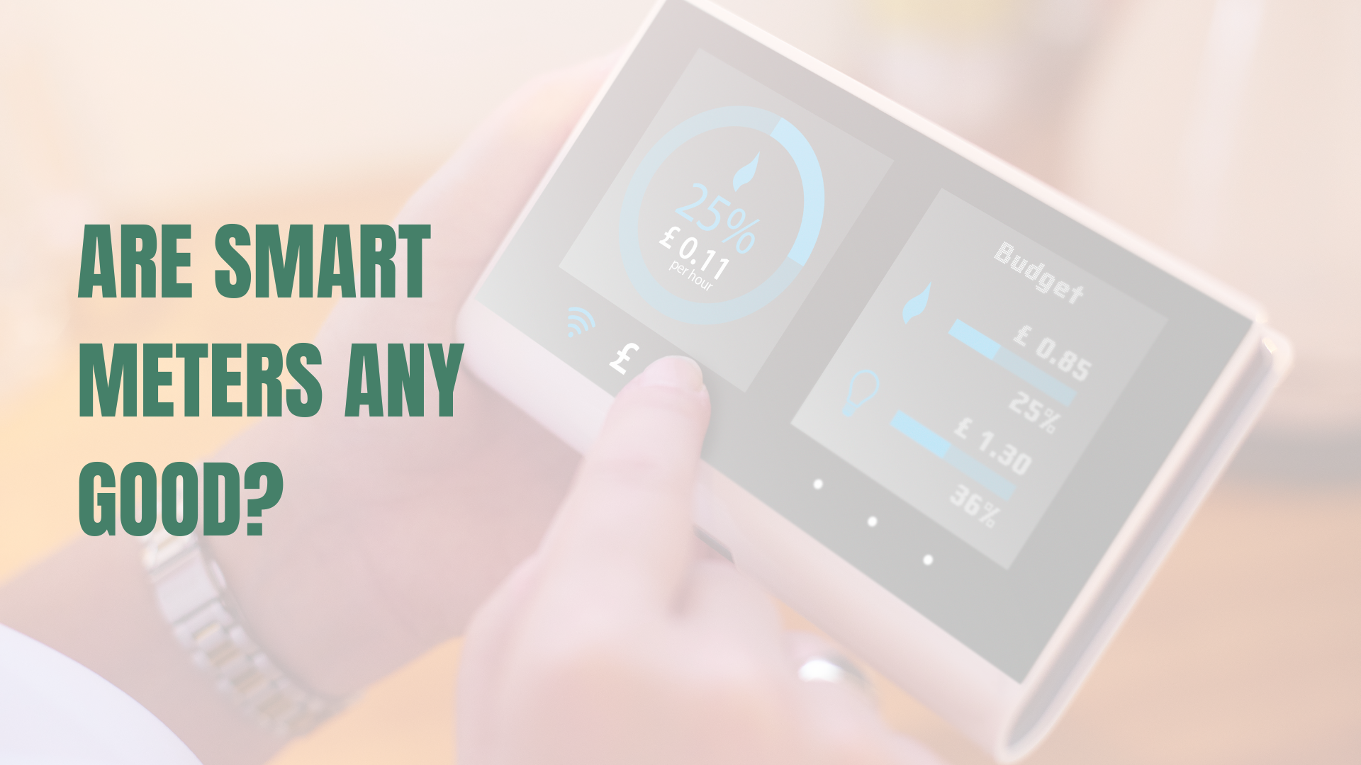 Smart meter display screen