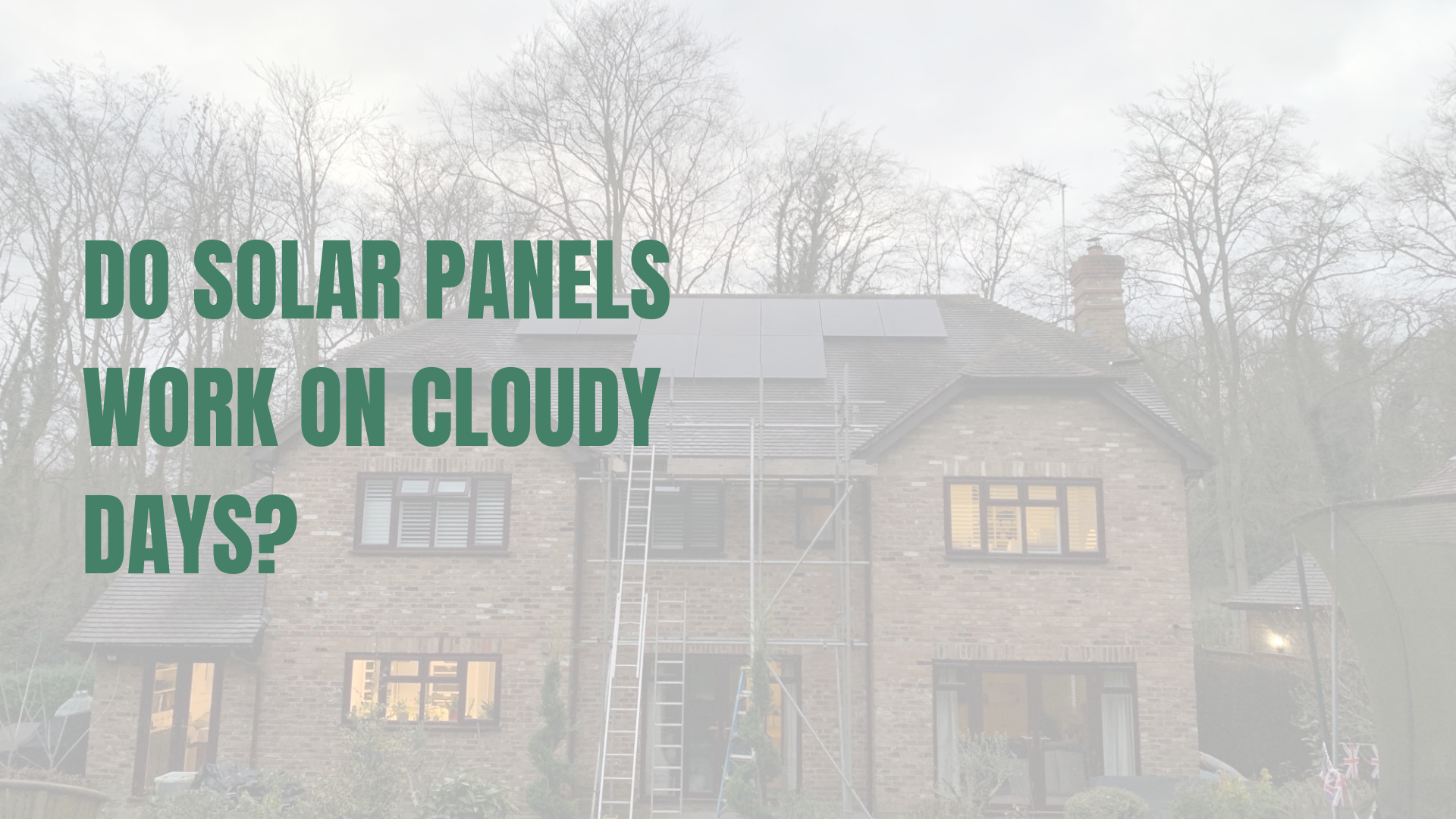 Solar panels installed on a home