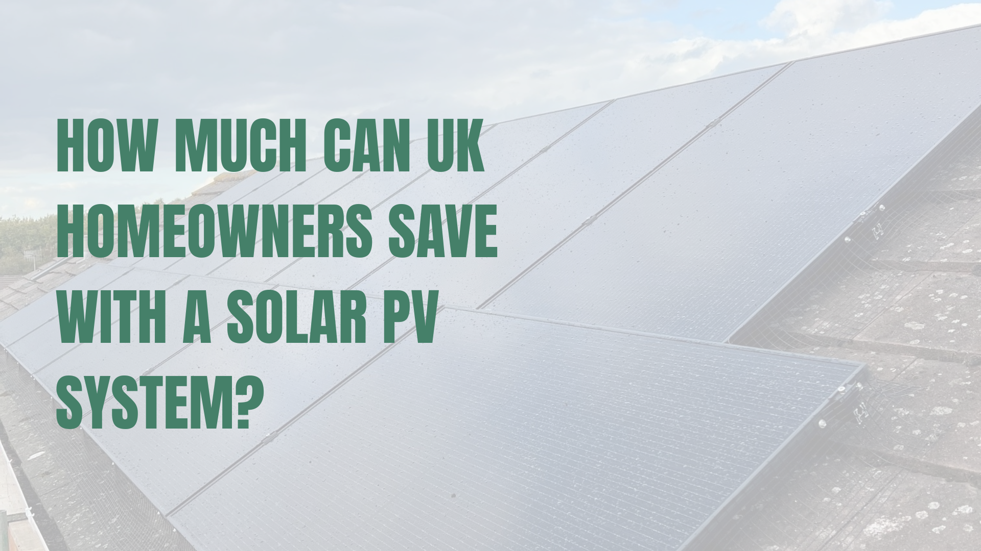 Solar PV installation on a pitched roof in Essex