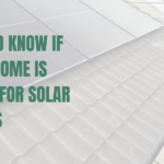 Solar panels installed on a pitched roof