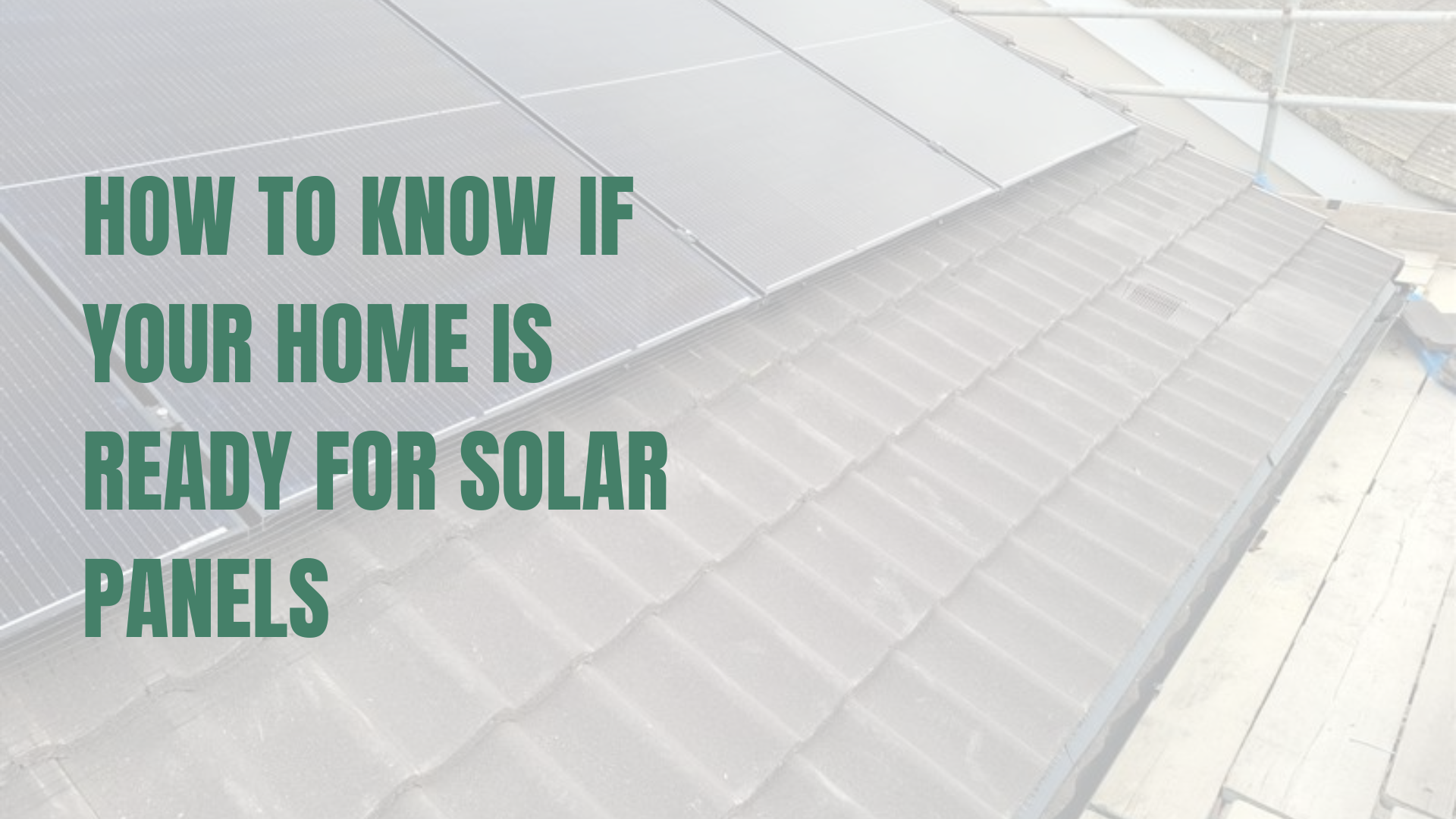 Solar panels installed on a pitched roof