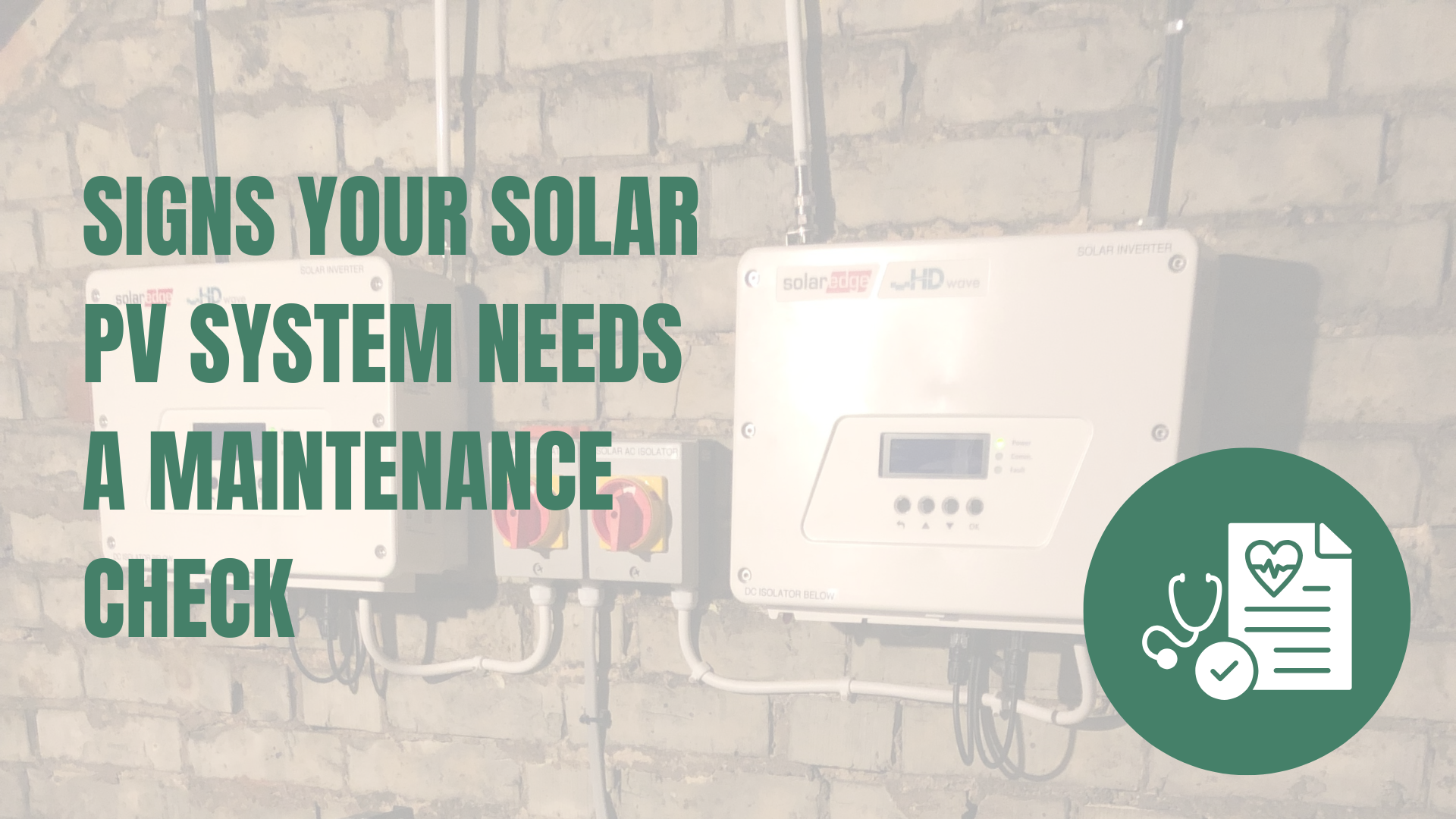 SolarEdge inverter installed on a wall