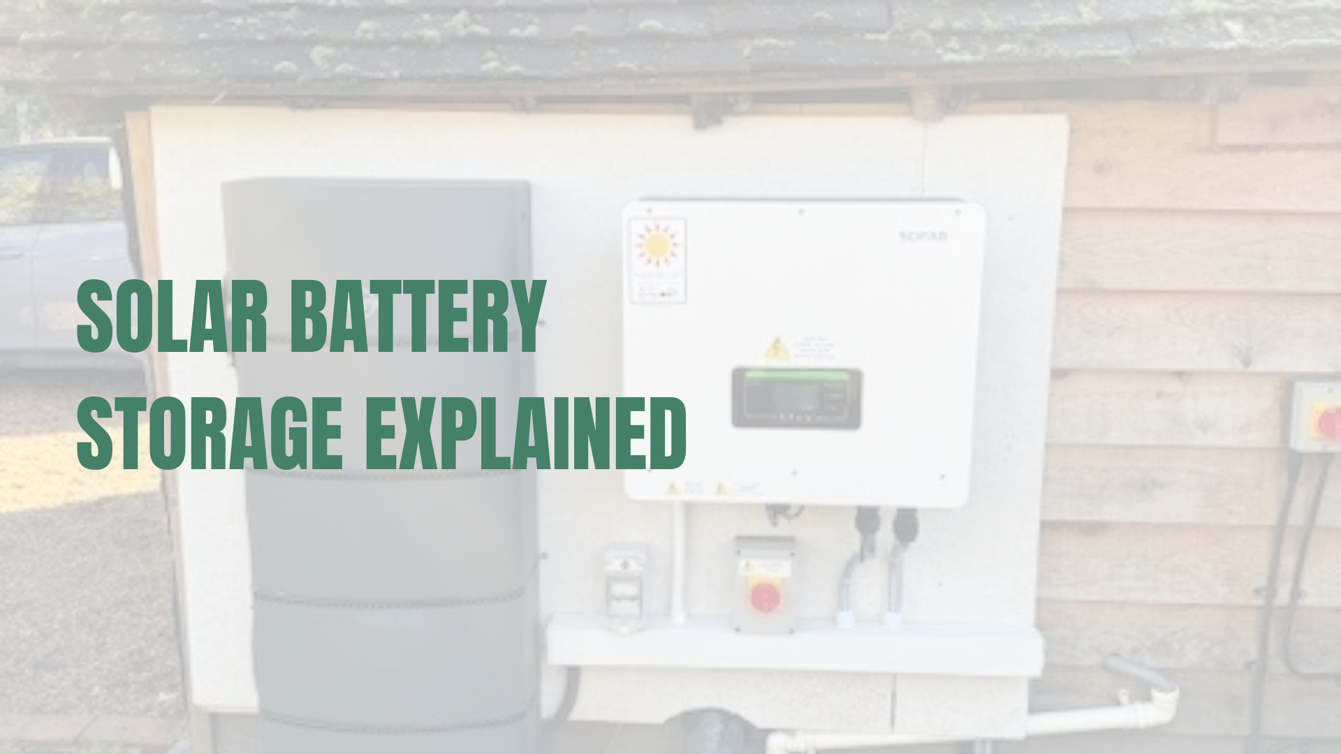 Voltsmile H1 battery installed for a ground mounted solar PV system
