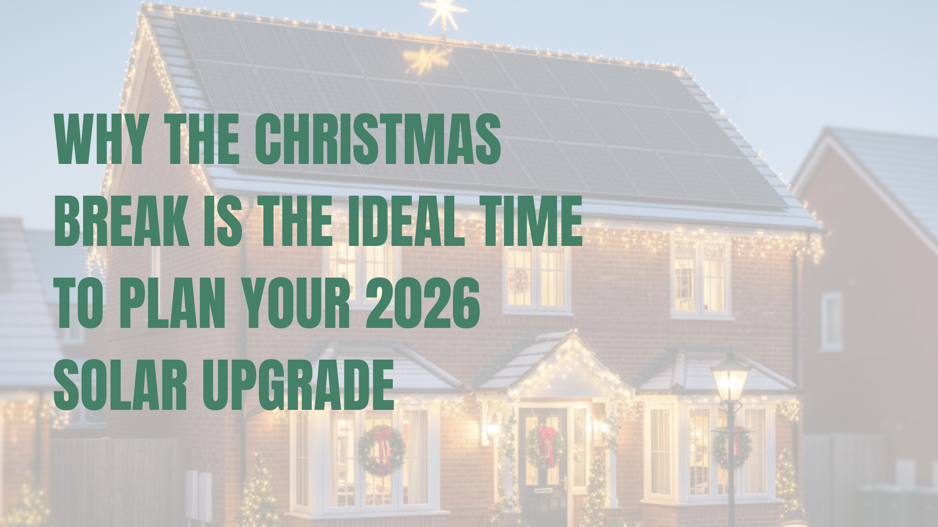 House with solar panels on roof