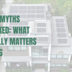 Solar installation on a flat roof