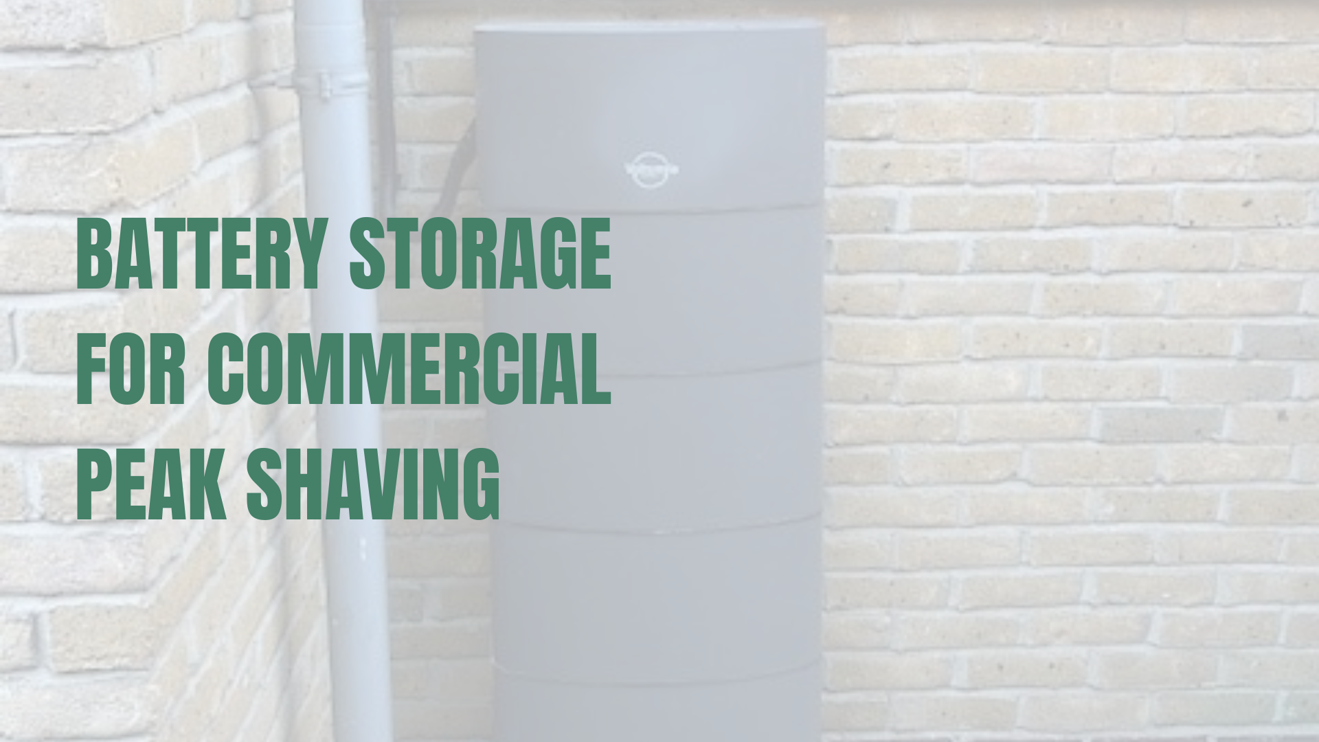 Battery Storage for Commercial Peak Shaving