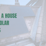 Home with solar panels installed on the pitched roof