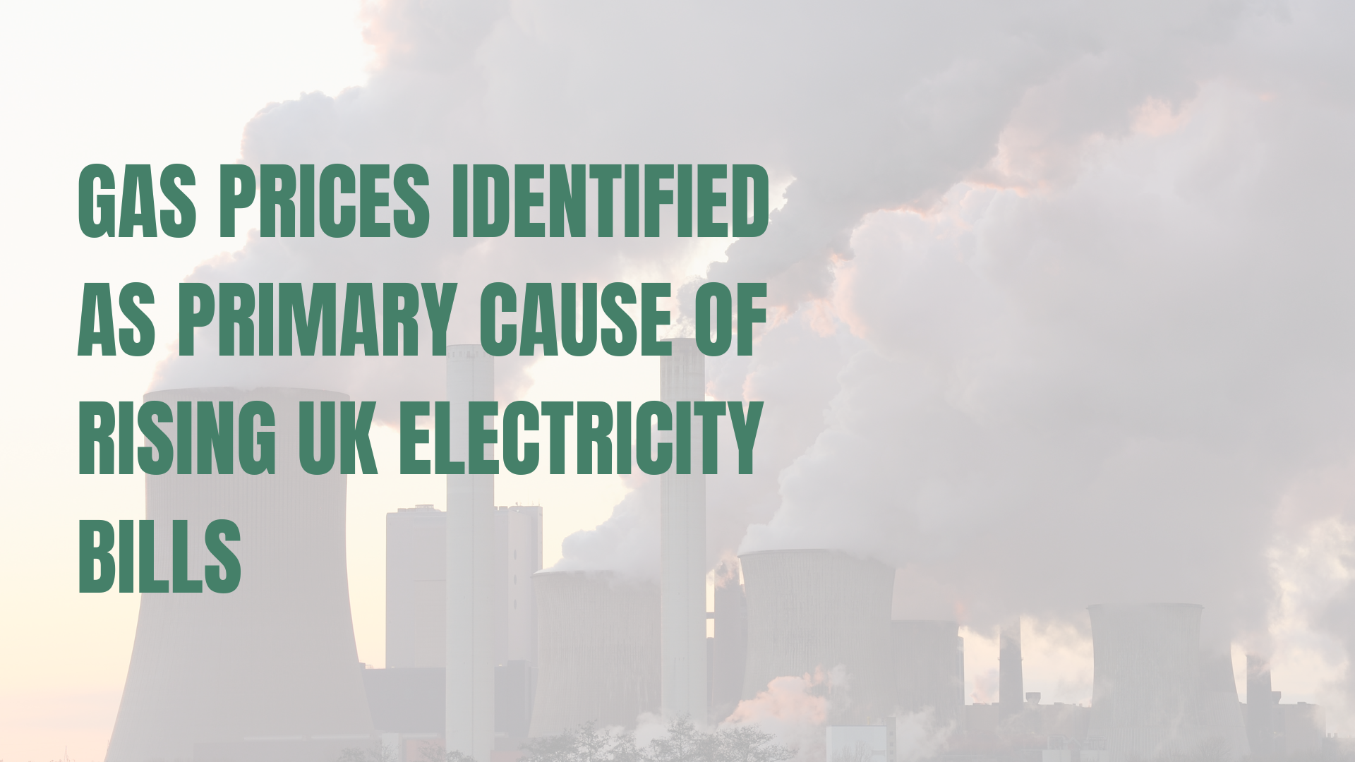 Gas fuelled power startion