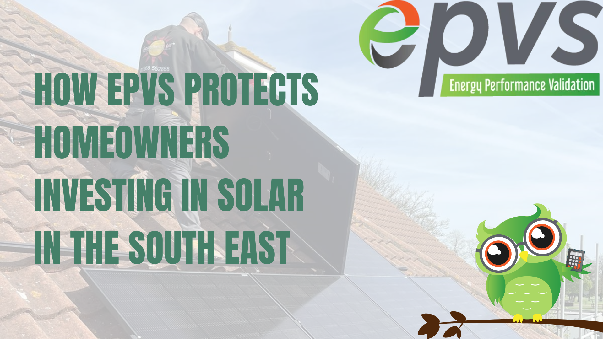 Solar installation on a pitched roof