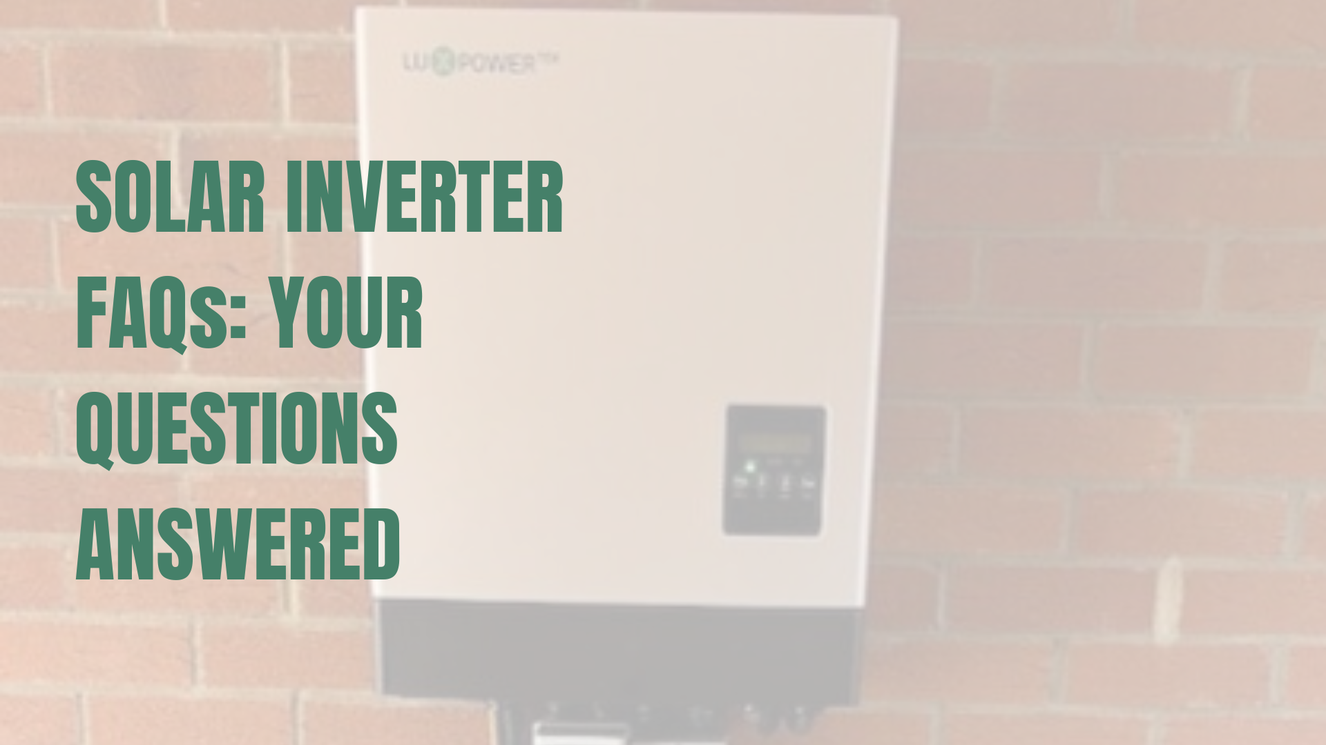 LuxPower solar inverter
