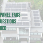 Solar panels installed on a flat roof