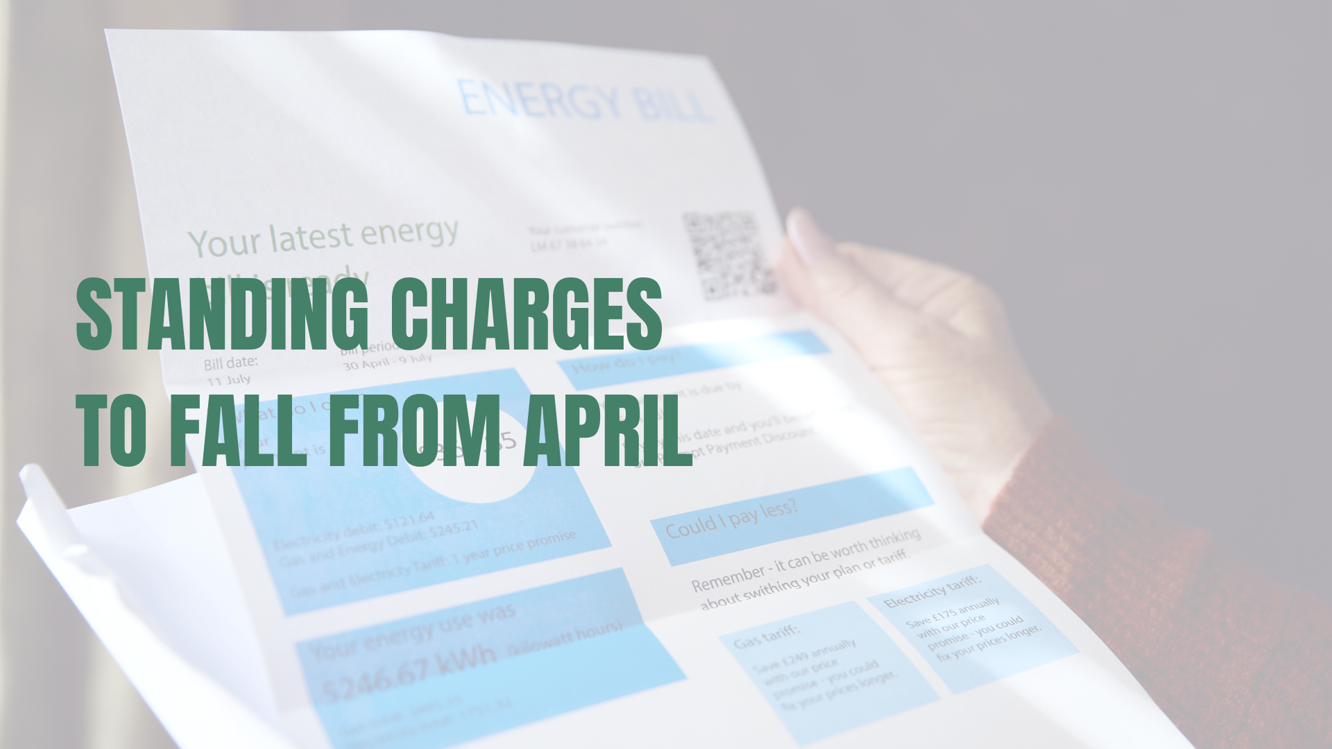 Standing Charges to Fall from April