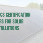 Solar panel installation on a pitched roof