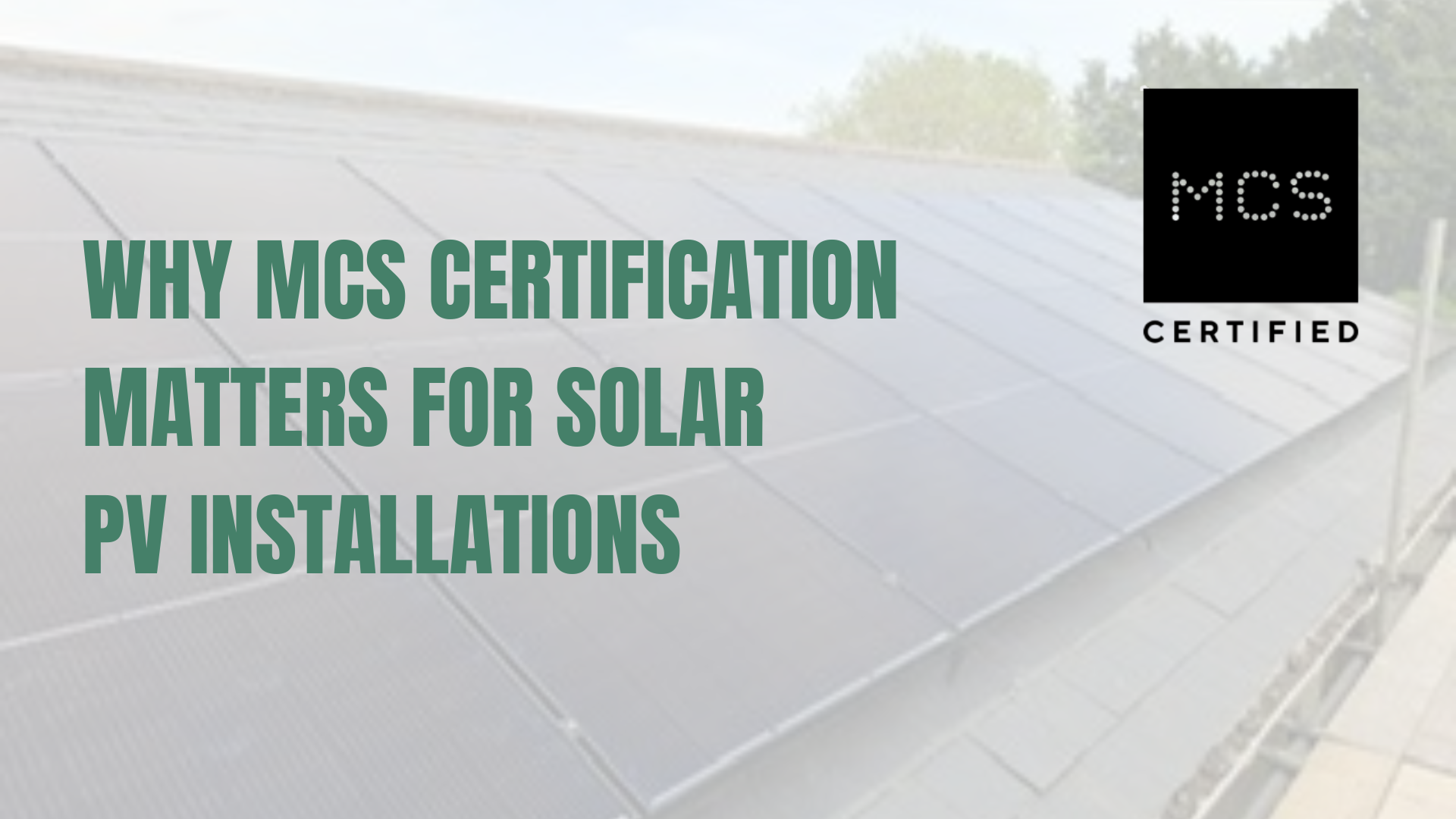 Solar panel installation on a pitched roof