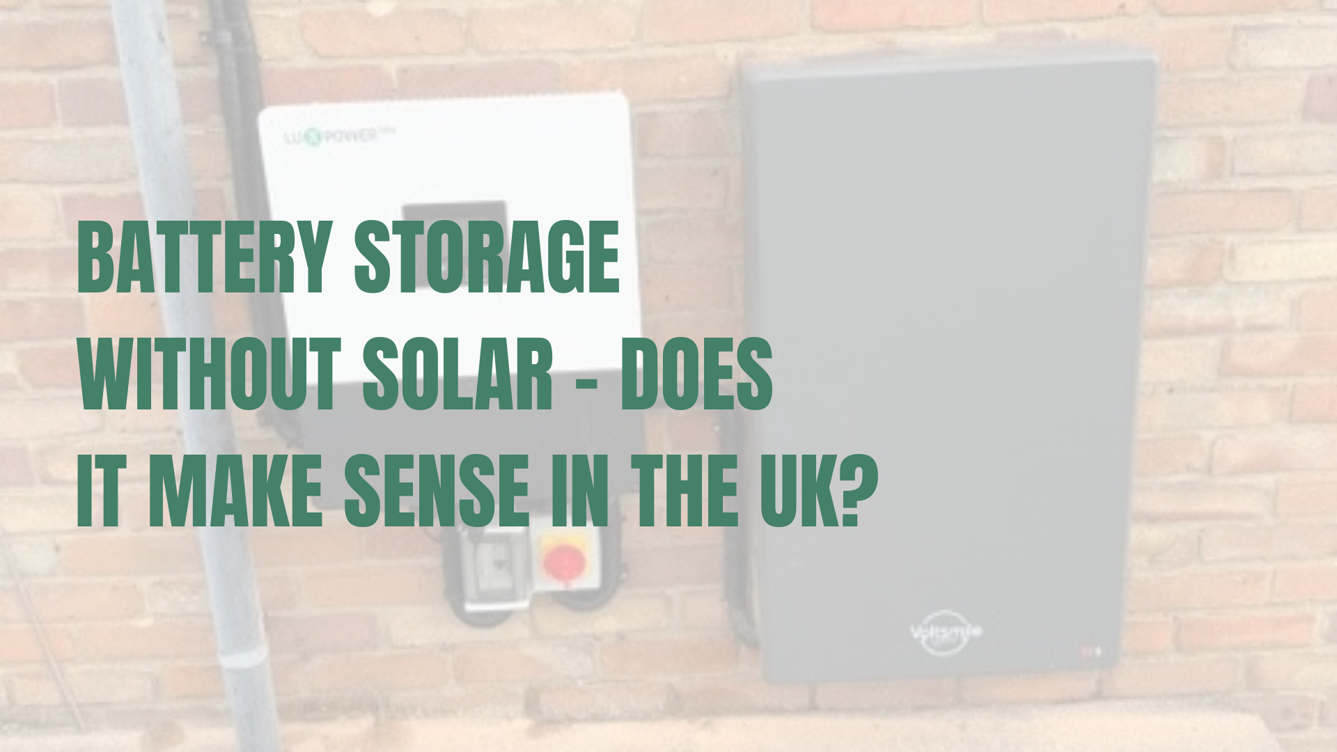 Voltsmile W1 Battery installation