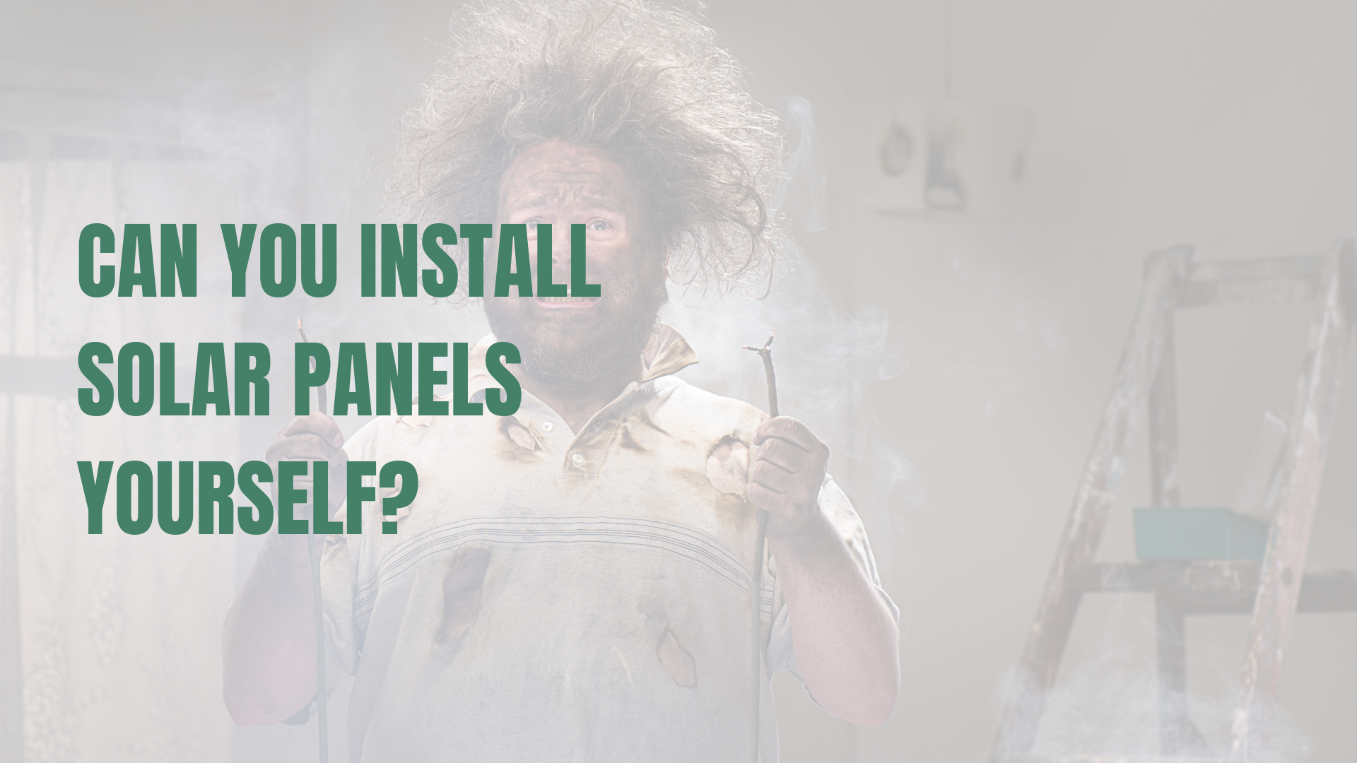 Stock image of someone who has been electrocuted