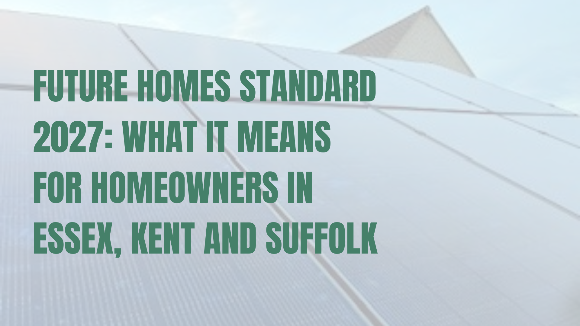 Solar panels installed on a pitched roof