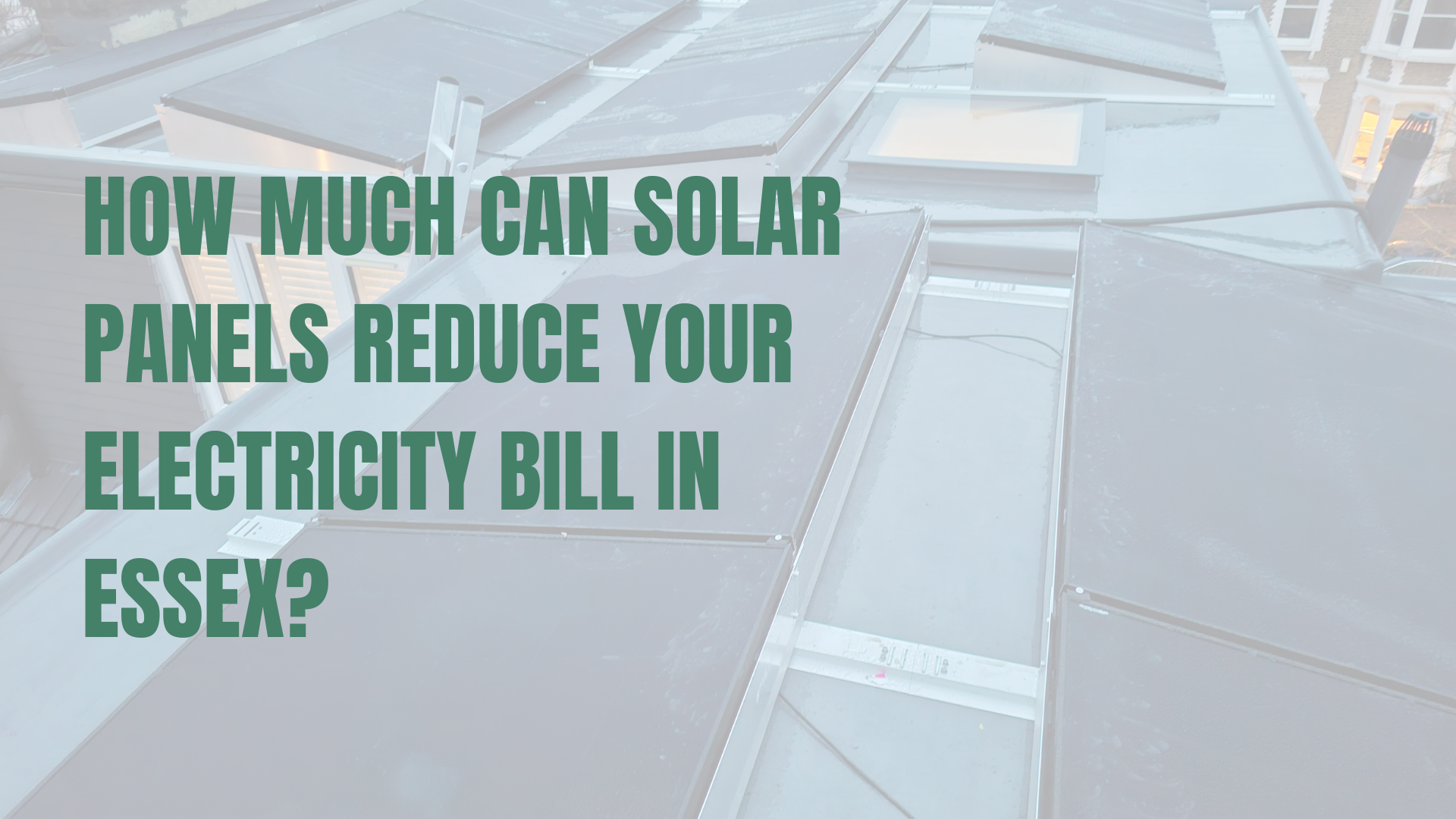 Solar panels installed on ballast weighted frames on a flat roof
