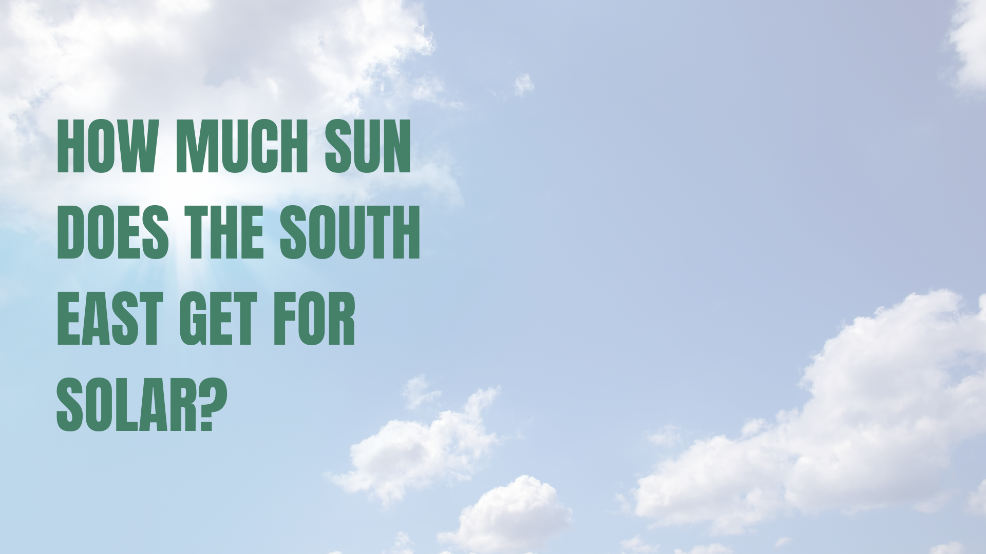 Stock image of a bright sunny day with light cloud