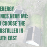 Drone footage of a solar installation