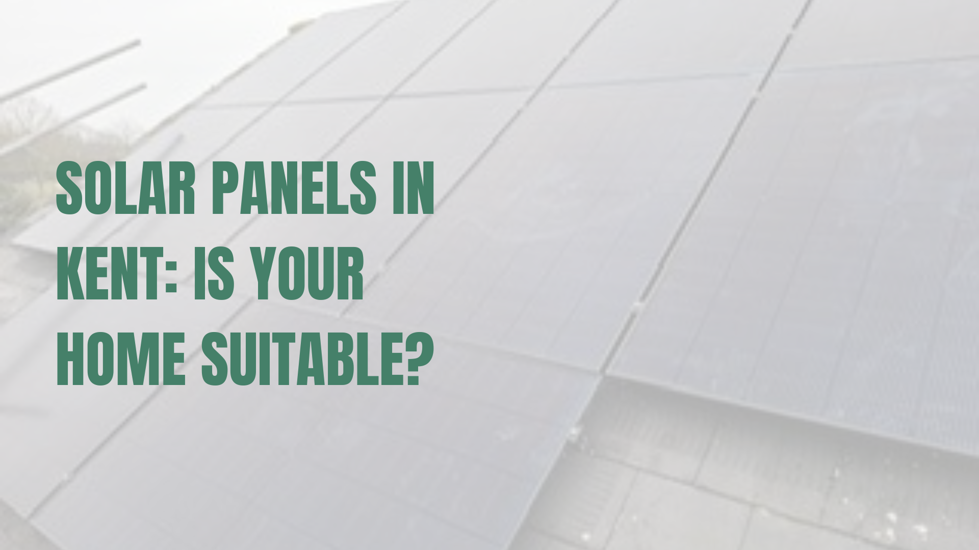 Solar installation on a pitched roof