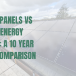 Solar panels on a pitched roof