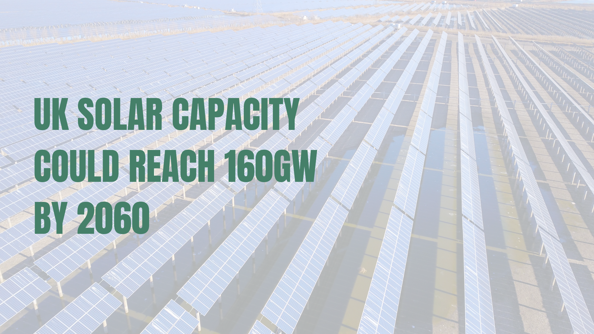 Stock image of a solar farm