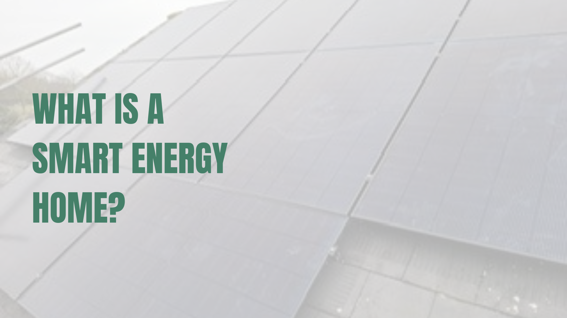 Solar installation on a pitched roof