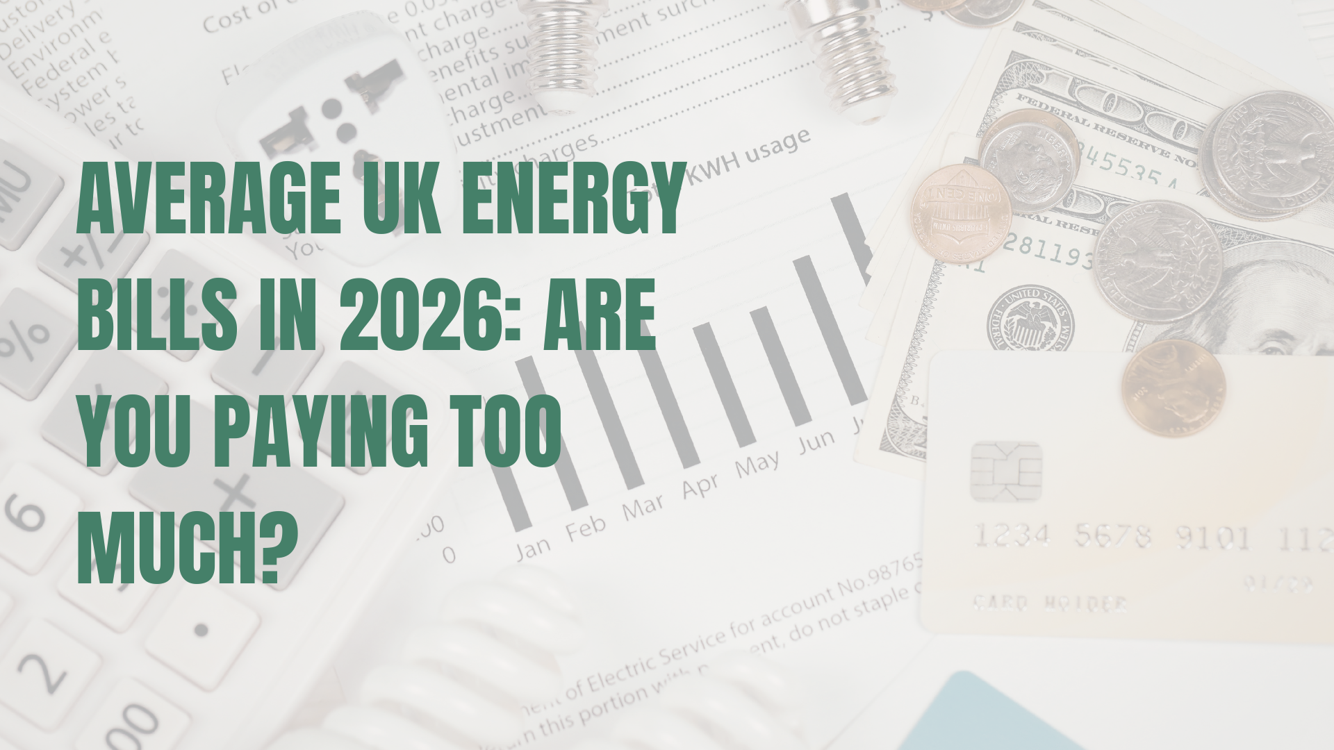 Stock image of energy bills