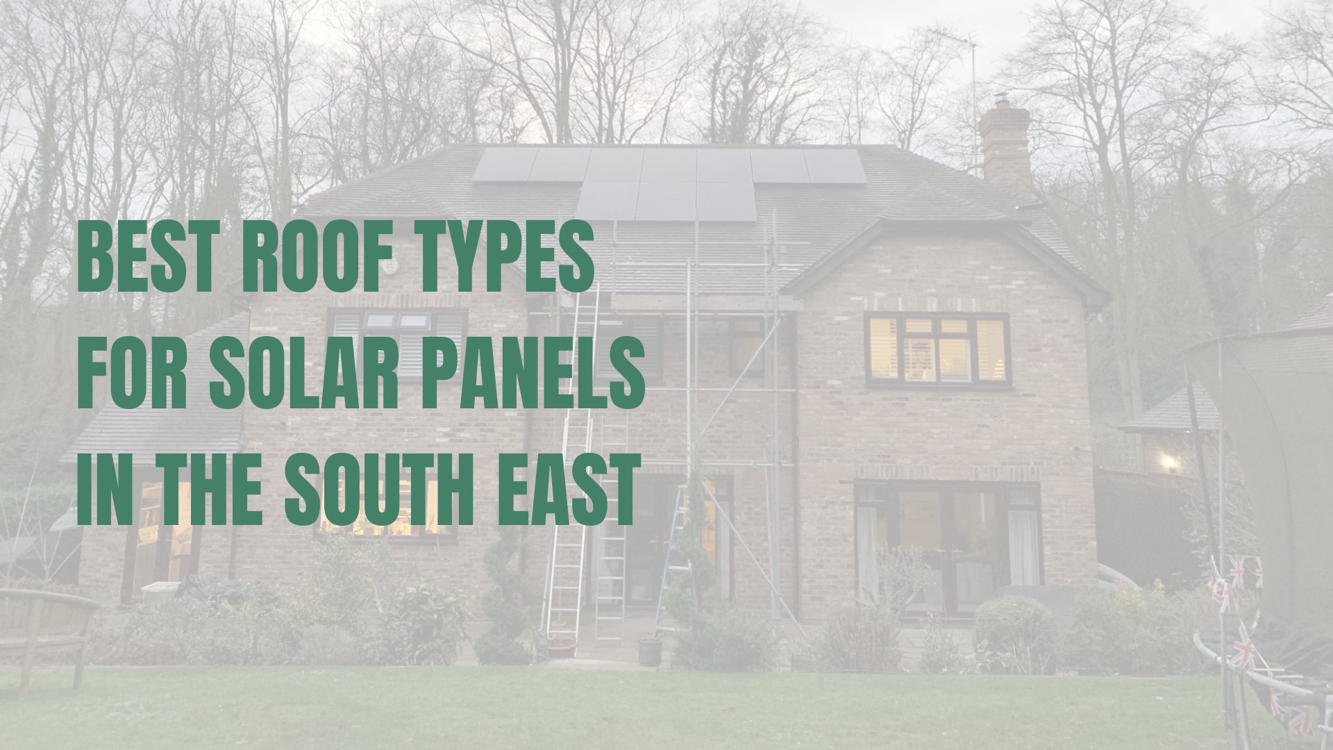 Solar installation on a pitched roof