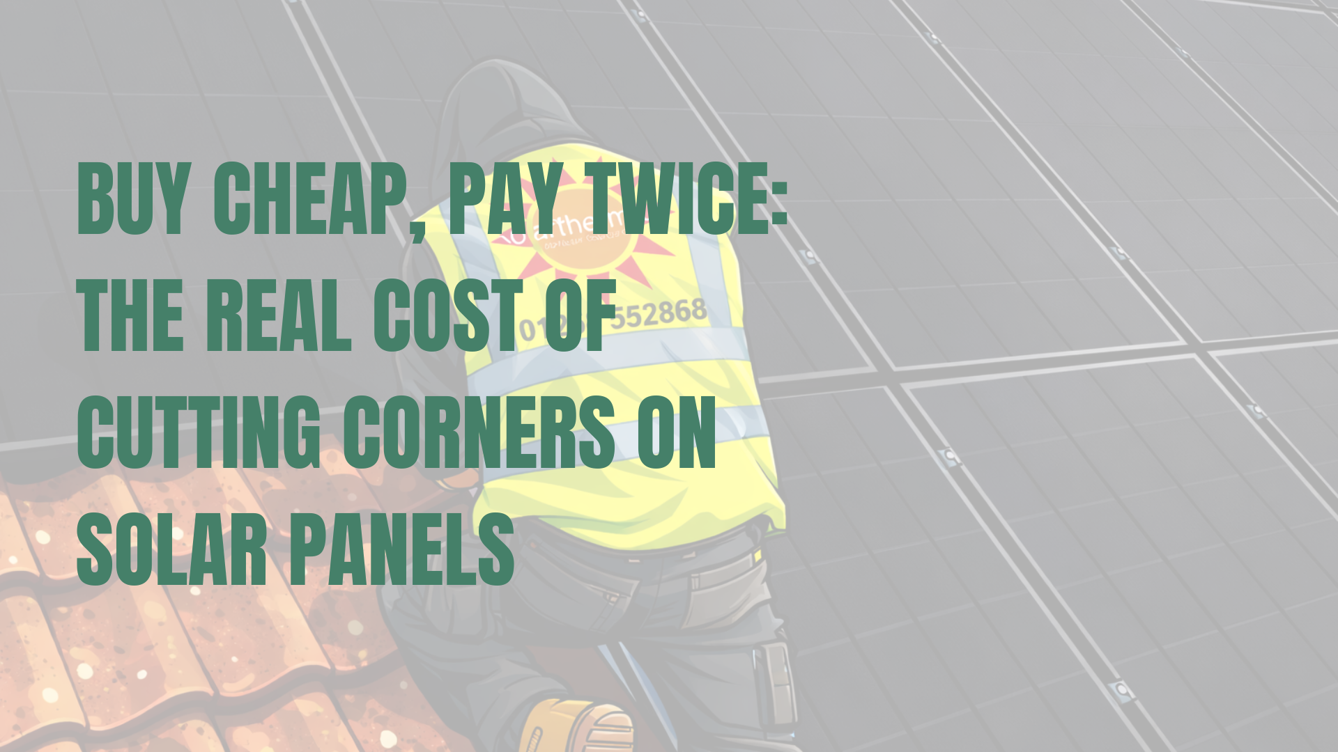 Buy Cheap, Pay Twice: The Real Cost of Cutting Corners on Solar Panels