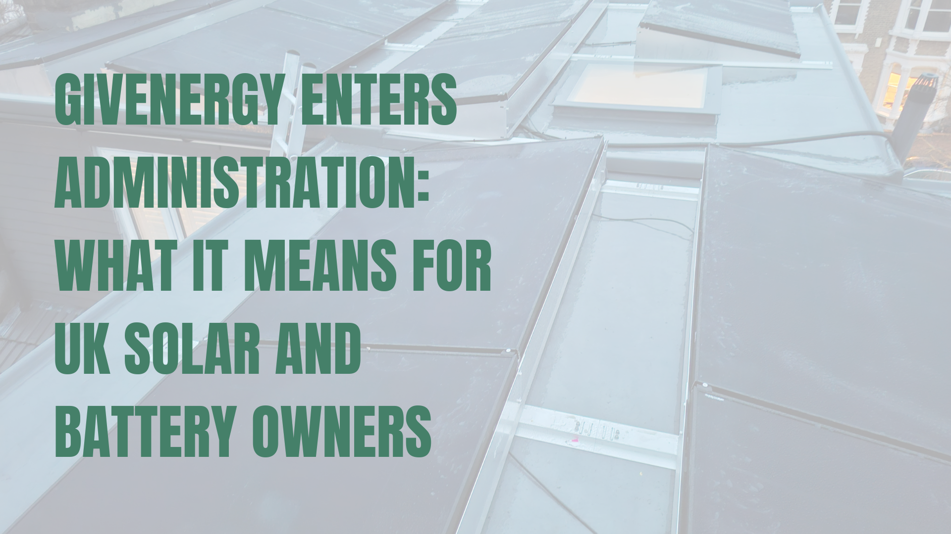 Solar panel installation on a flat roof