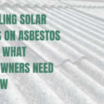 Stock image of an asbestos roof