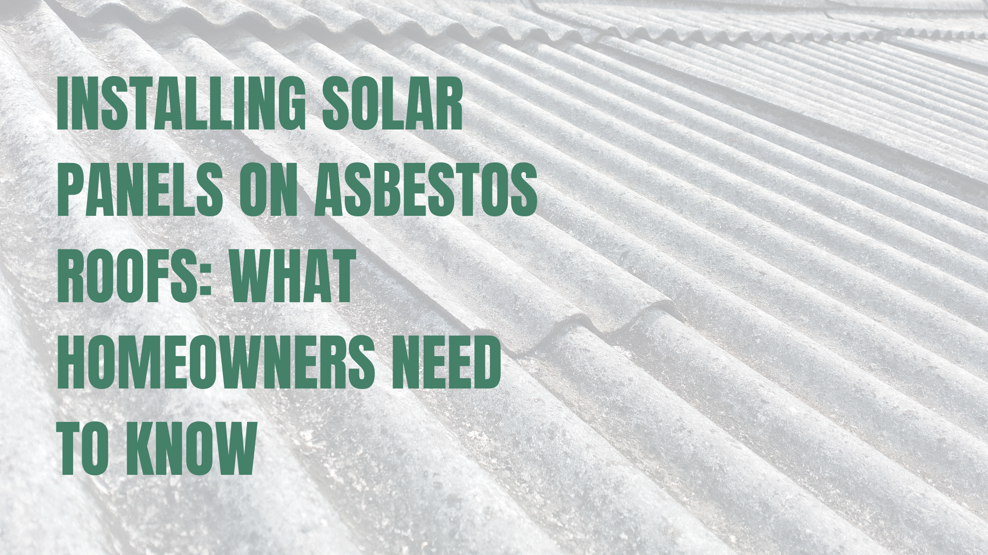 Stock image of an asbestos roof