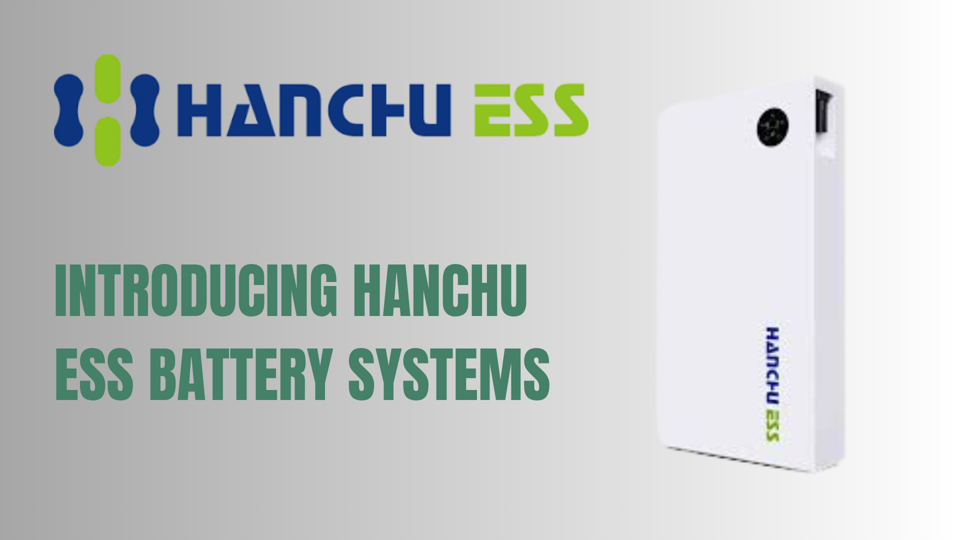 Hanchu ESS Battery system