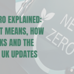 Stock image of a net zero logo