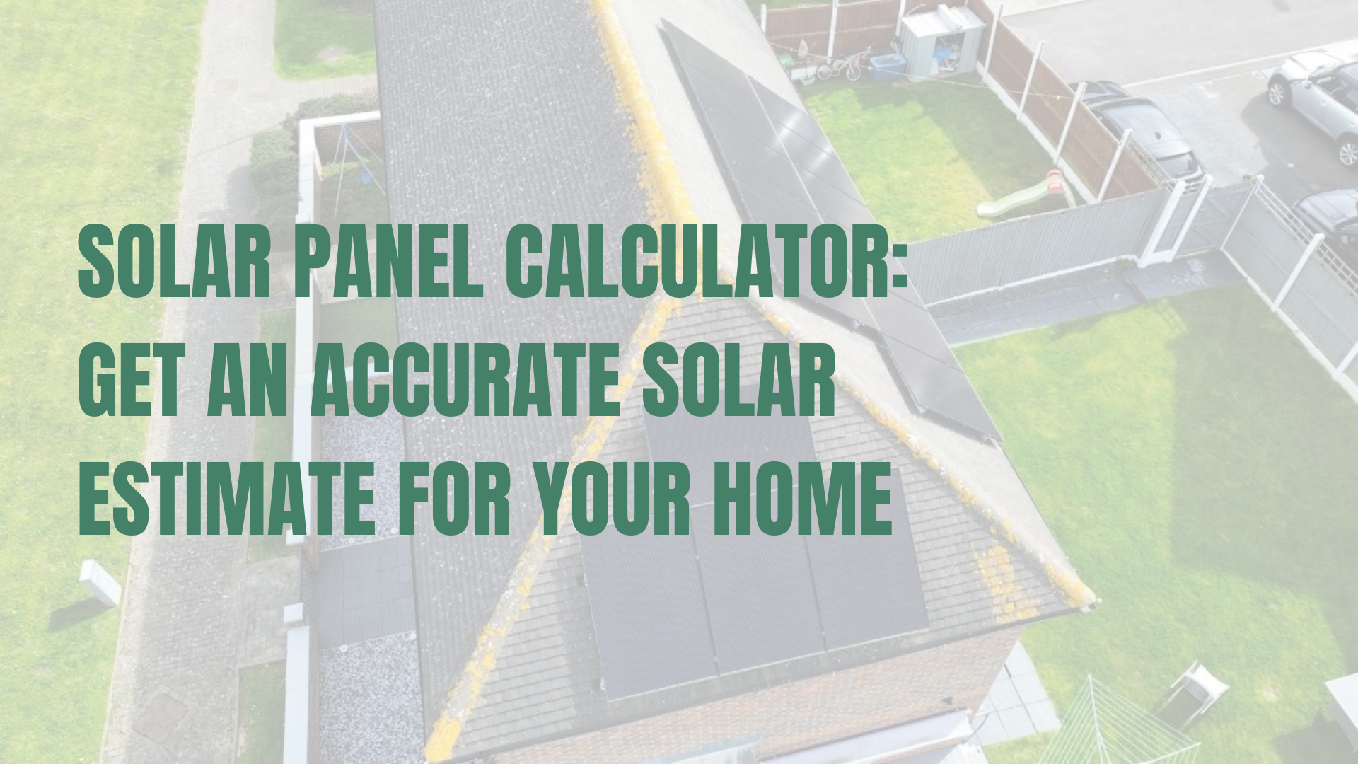 Solar installation on a pitched roof