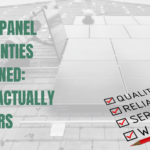 Solar panel installer on a roof