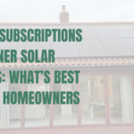 Bungalow with a solar installation