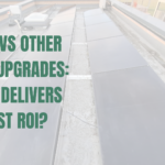 Solar installation on a flat roof