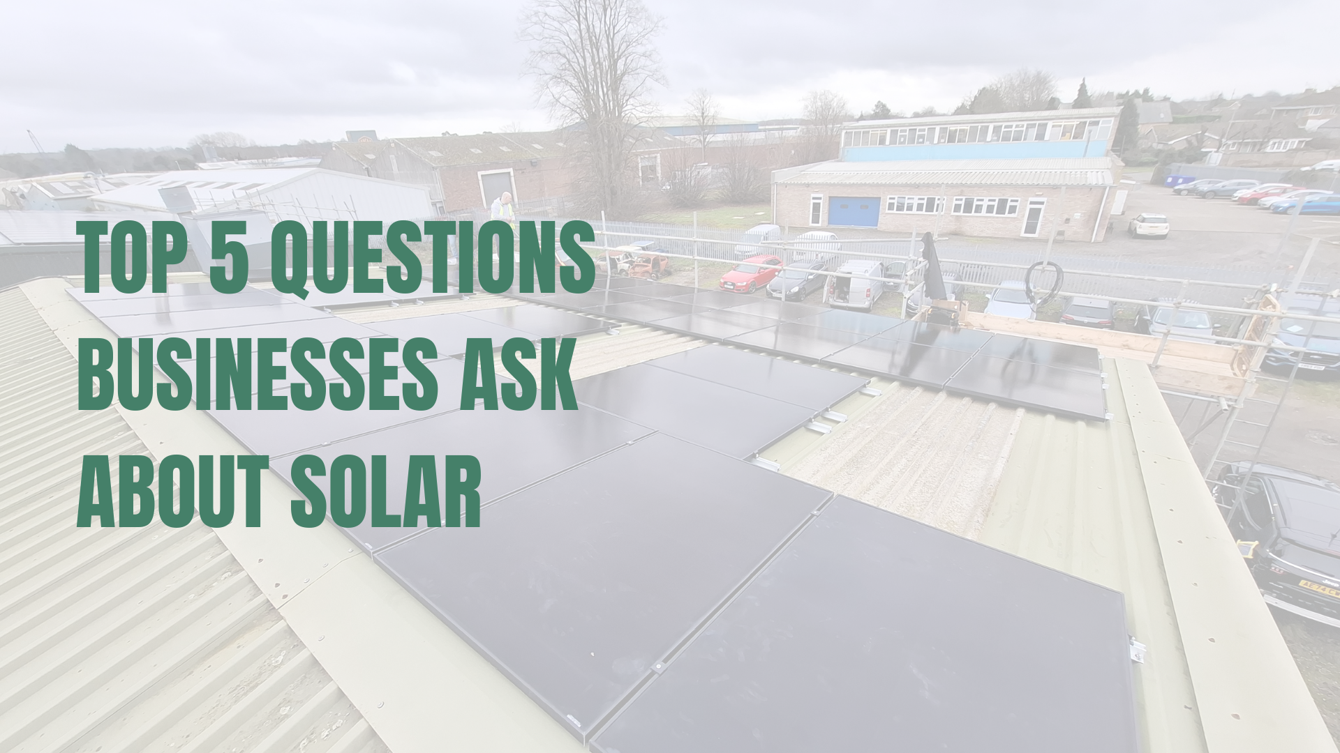 Commercial solar installation