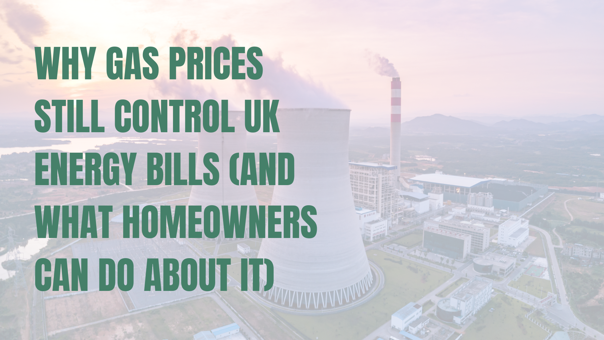 Stock image of a gas fired power station