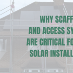 Scaffolding access to a pitched roof