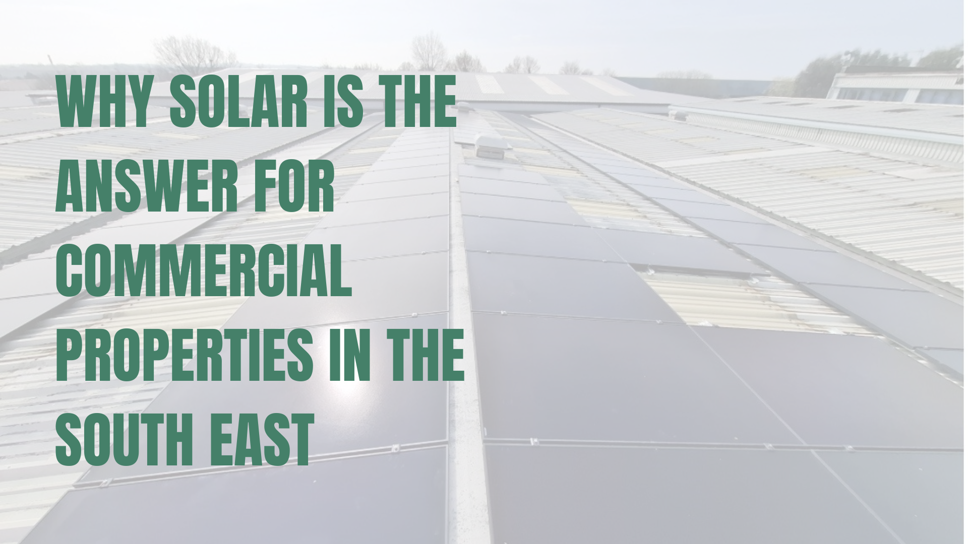 Commercial solar array on a metal roof